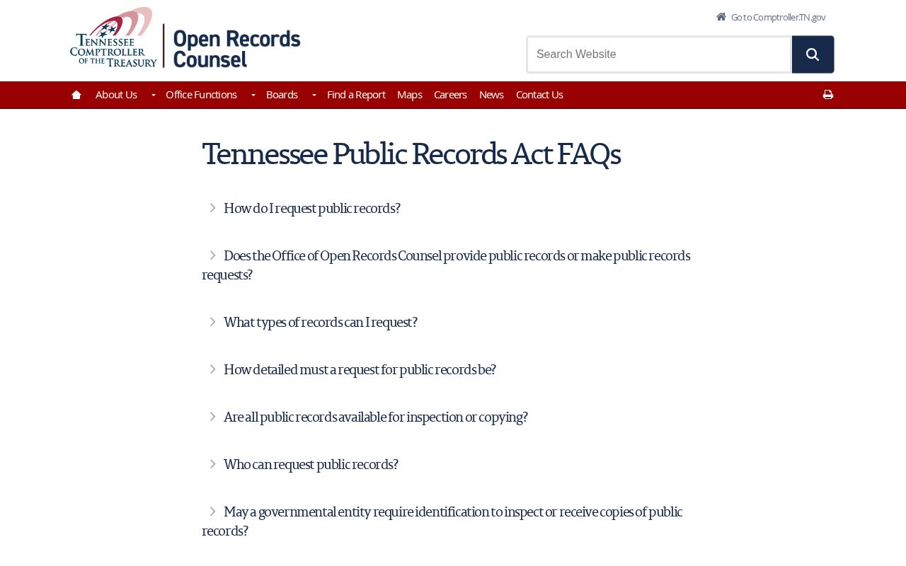 Union County 72-hour release records request guidance under Tennessee public records law