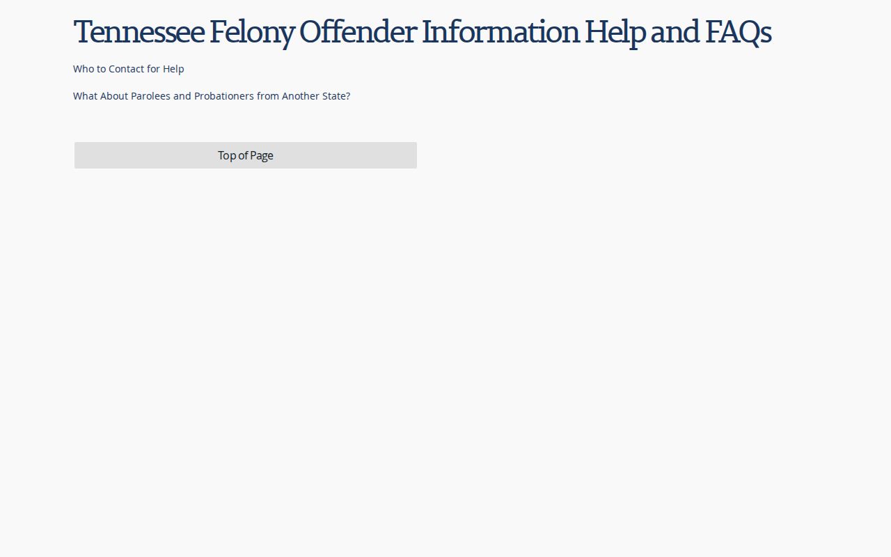 Union County release date lookup through TDOC FOIL help