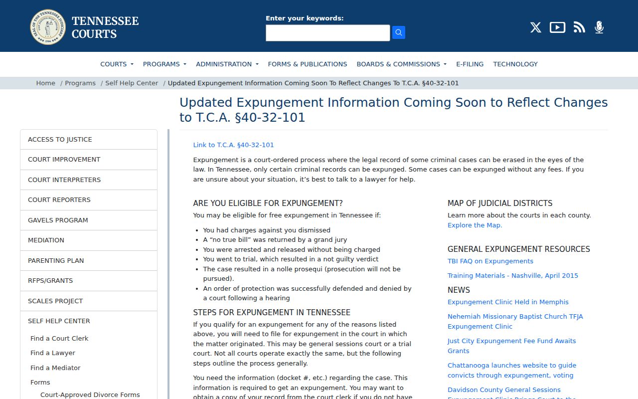 Tennessee expungement route for Union County released mugshots